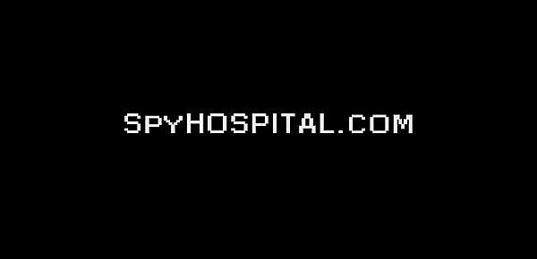  Vaginal douche and pussy exam caught with doctor spy cam